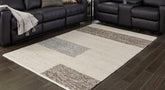 Best Furniture Outlet - Ashley Furniture - Barus Rug - 5' x 7' Rug / Beige/Brown/Gray - R406402
