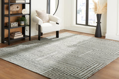 Best Furniture Outlet - Ashley Furniture - Jossen Rug - 8' x 10' Rug / Ivory/Gray - R406831