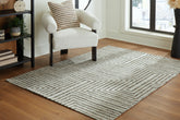 Best Furniture Outlet - Ashley Furniture - Jossen Rug - 5' x 7' Rug / Ivory/Gray - R406832