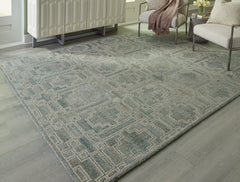 Best Furniture Outlet - Ashley Furniture - Jossland Rug - 8' x 10' Rug / Green/Ivory - R406911