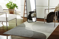 Best Furniture Outlet - Ashley Furniture - Winderburg Rug - 8' x 10' Rug / Gray/Ivory - R406951
