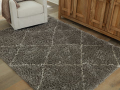Best Furniture Outlet - Ashley Furniture - Wrenlow Rug - 8' x 10' Rug / Gray/Cream - R407221