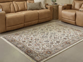 Best Furniture Outlet - Ashley Furniture - Beritham Rug - Medium Rug / Blue/Brown/Beige - R407262