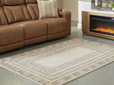 Best Furniture Outlet - Ashley Furniture - Idaman Rug - Medium Rug / Taupe/Brown - R407292