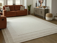 Best Furniture Outlet - Ashley Furniture - Teelgan Rug - Medium Rug / Ivory/Tan - R407312