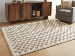 Best Furniture Outlet - Ashley Furniture - Karamen Rug - Medium Rug / Taupe/Ivory - R407342