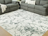 Best Furniture Outlet - Ashley Furniture - Tobinbury Rug - Washable 8' x 10' Area Rug / Gray - R407421