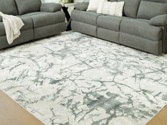 Best Furniture Outlet - Ashley Furniture - Tobinbury Rug - Washable 8' x 10' Area Rug / Gray - R407421