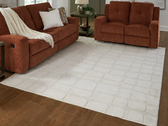 Best Furniture Outlet - Ashley Furniture - Malvinsboro Rug - Washable 8' x 10' Area Rug / Sandstone - R407441