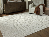Best Furniture Outlet - Ashley Furniture - Empriss Rug - 5' x 7' Area Rug / Ivory - R407622