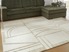 Best Furniture Outlet - Ashley Furniture - Farongrove Rug - 7'10" x 10' Area Rug / Ivory/Beige - R407671