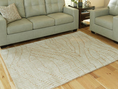 Best Furniture Outlet - Ashley Furniture - Jaseena Rug - 5' x 7' Area Rug / Beige/Tan - R407722