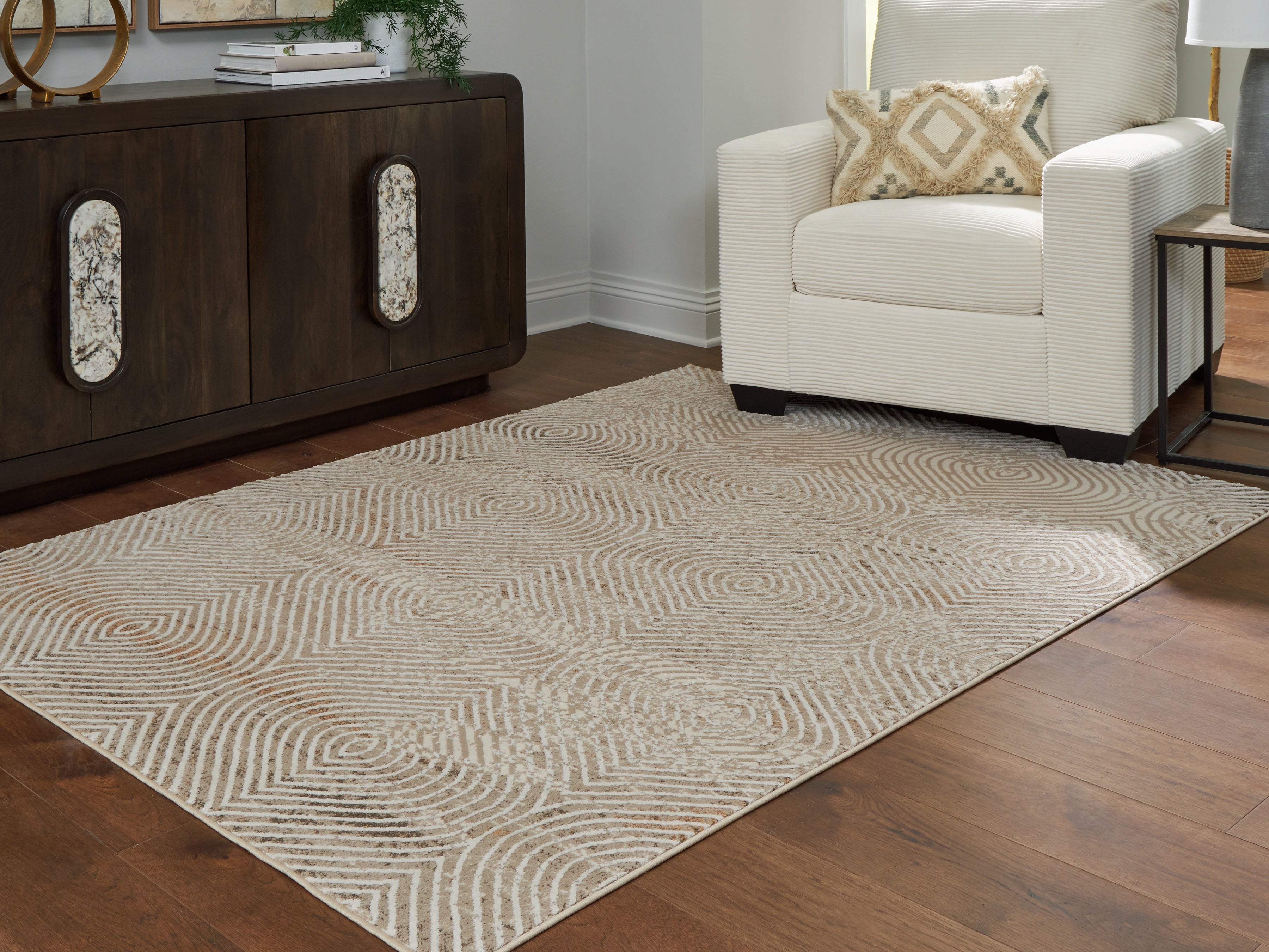 Best Furniture Outlet - Ashley Furniture - Bachus Rug - 5'3" x 7' Area Rug / Multi - R407752