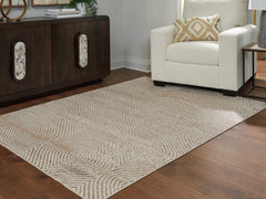 Best Furniture Outlet - Ashley Furniture - Bachus Rug - 5'3" x 7' Area Rug / Multi - R407752