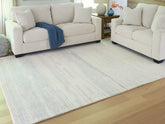 Best Furniture Outlet - Ashley Furniture - Genemost Rug - 5' x 7' Area Rug / Ivory/Blue - R407842
