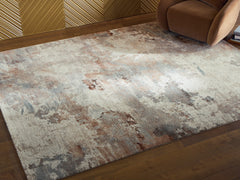Best Furniture Outlet - Ashley Furniture - Jadenburg Rug - Large Rug / Cream/Gray/Sienna - R408121