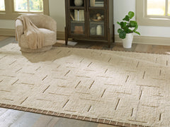 Best Furniture Outlet - Ashley Furniture - Clayman Rug - Extra Large Rug / Beige/Brown - R408340
