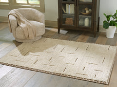 Best Furniture Outlet - Ashley Furniture - Clayman Rug - Medium Rug / Beige/Brown - R408342