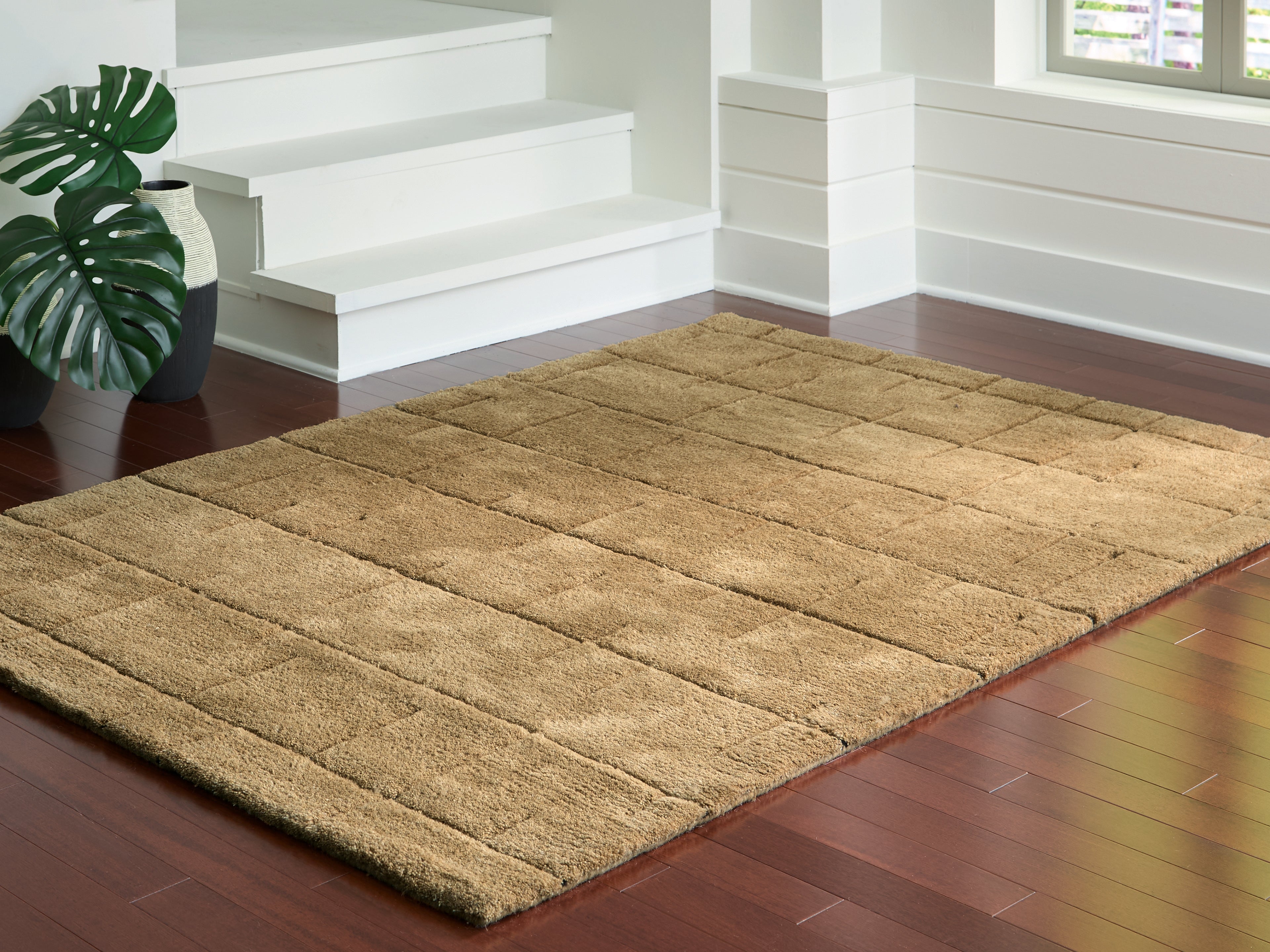 Best Furniture Outlet - Ashley Furniture - Luzmont Rug - Medium Rug / Golden Brown - R408372