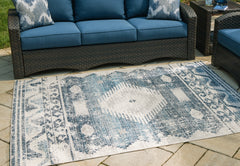 Best Furniture Outlet - Ashley Furniture - Daddridge Rug - 8' x 10' Rug / Blue/Gray/Ivory - R900101
