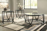 Best Furniture Outlet - Ashley Furniture - Tarrin Table (Set of 3) - Occasional Table Set (3/CN) / Black - T115-13
