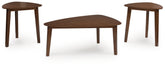 Best Furniture Outlet - Ashley Furniture - Lyncott Table (Set of 3) - Occasional Table Set (3/CN) / Brown - T135-13