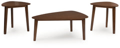 Best Furniture Outlet - Ashley Furniture - Lyncott Table (Set of 3) - Occasional Table Set (3/CN) / Brown - T135-13