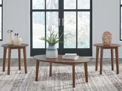 Best Furniture Outlet - Ashley Furniture - Gordonay Table (Set of 3) - Occasional Table Set (3/CN) / Brown - T155-13