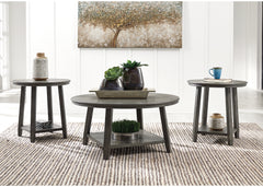 Best Furniture Outlet - Ashley Furniture - Caitbrook Table (Set of 3) - Occasional Table Set (3/CN) / Gray - T188-13