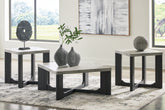 Best Furniture Outlet - Ashley Furniture - Sharstorm Table (Set of 3) - Occasional Table Set (3/CN) / Two-tone Gray - T251-13