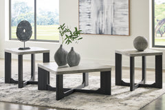 Best Furniture Outlet - Ashley Furniture - Sharstorm Table (Set of 3) - Occasional Table Set (3/CN) / Two-tone Gray - T251-13