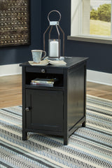 Best Furniture Outlet - Ashley Furniture - Treytown Chairside End Table - Chair Side End Table / Gray - T300-317