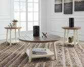 Best Furniture Outlet - Ashley Furniture - Bolanbrook Table (Set of 3) - Occasional Table Set (3/CN) / Two-tone - T377-13