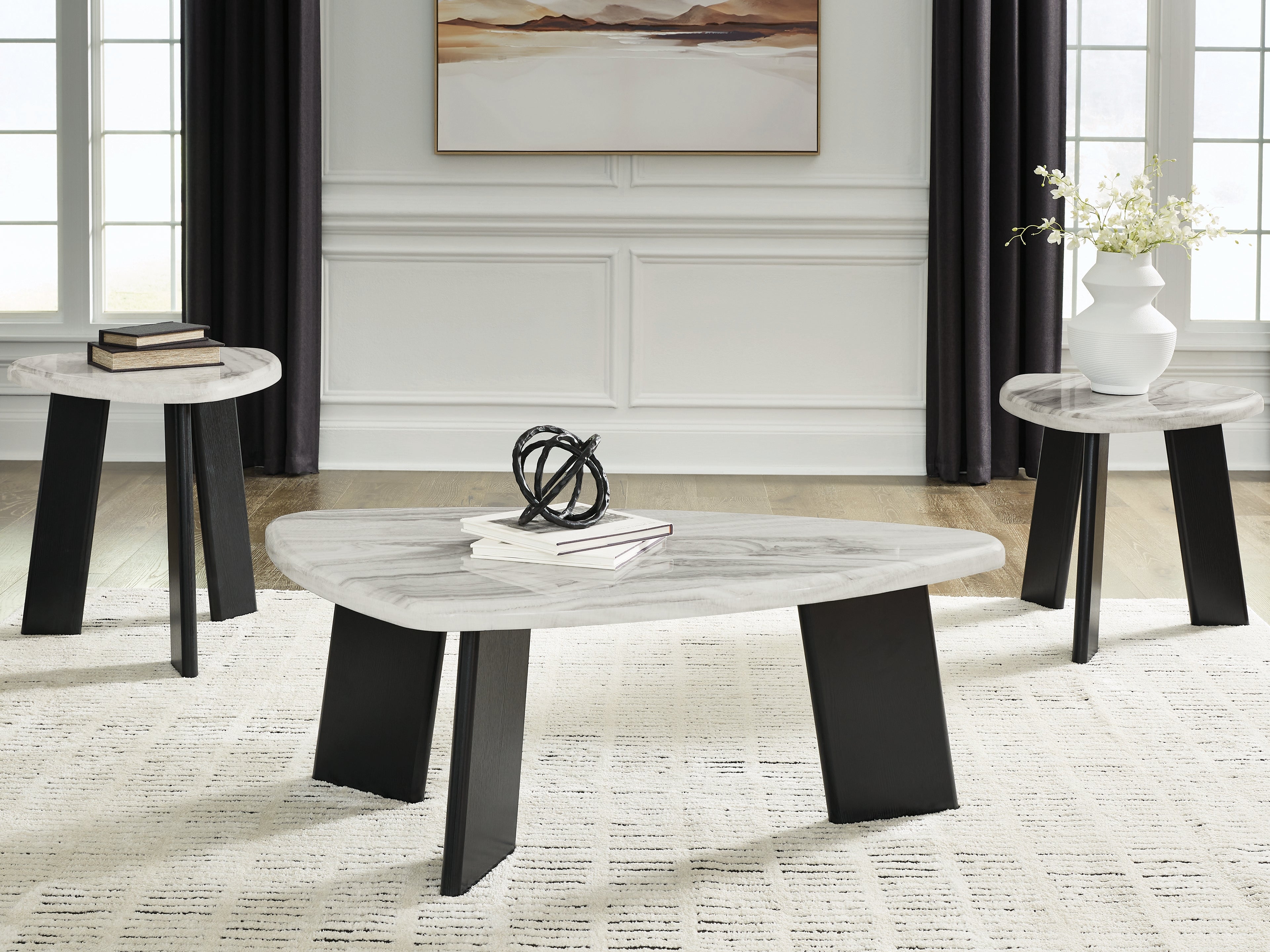 Best Furniture Outlet - Ashley Furniture - Lilyberg Table (Set of 3) - Occasional Table Set (3/CN) - T389-13
