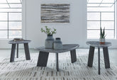 Best Furniture Outlet - Ashley Furniture - Bluebond Table (Set of 3) - Occasional Table Set (3/CN) / Gray - T390-13