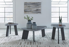 Best Furniture Outlet - Ashley Furniture - Bluebond Table (Set of 3) - Occasional Table Set (3/CN) / Gray - T390-13