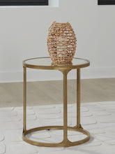Best Furniture Outlet - Ashley Furniture - Korajane End Table - Round End Table / Antique Gold - T399-6