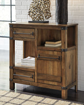 Best Furniture Outlet - Ashley Furniture - Roybeck Accent Cabinet - Accent Cabinet / Light Brown/Bronze - T411-40