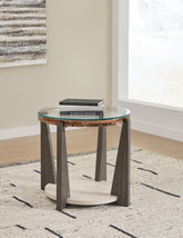Best Furniture Outlet - Ashley Furniture - Frazwa End Table - Round End Table / Multi - T432-6