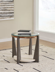 Best Furniture Outlet - Ashley Furniture - Frazwa End Table - Round End Table / Multi - T432-6