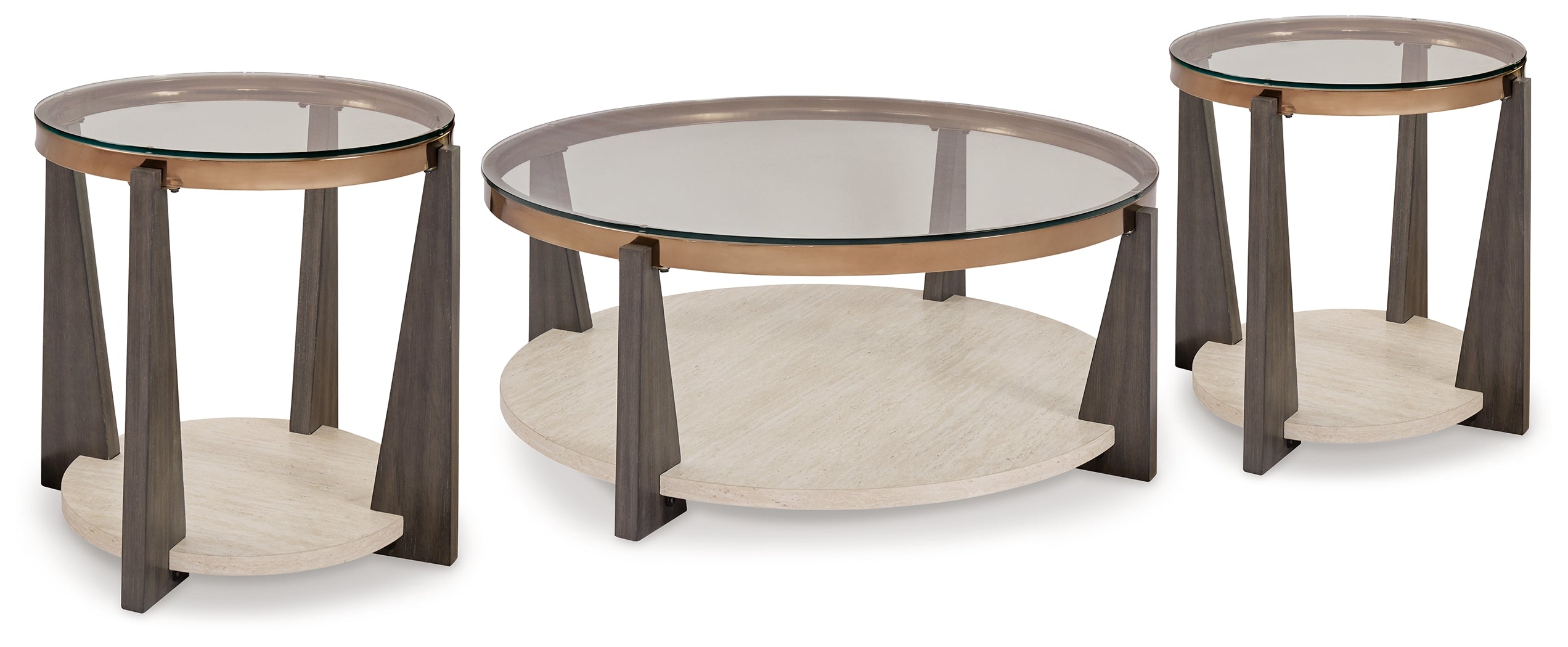 Best Furniture Outlet - Ashley Furniture - Frazwa Coffee Table and 2 End Tables - Coffee Table and 2 End Tables - T432T1