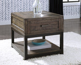 Best Furniture Outlet - Ashley Furniture - Johurst End Table - Rectangular End Table / Grayish Brown - T444-3