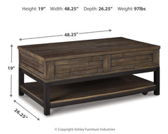 Johurst Lift-top Coffee Table and 2 End Tables