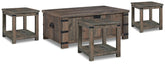 Best Furniture Outlet - Ashley Furniture - Hollum Coffee Table and 3 End Tables - Coffee Table and 3 End Tables - T466T2
