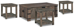 Best Furniture Outlet - Ashley Furniture - Hollum Coffee Table and 3 End Tables - Coffee Table and 3 End Tables - T466T2