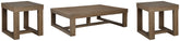 Best Furniture Outlet - Ashley Furniture - Cariton Coffee Table and 2 End Tables - Coffee Table and 2 End Tables - T471T1