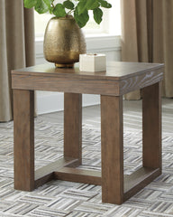 Best Furniture Outlet - Ashley Furniture - Cariton End Table - Square End Table / Gray - T471-2
