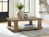 Best Furniture Outlet - Ashley Furniture - Flangren Coffee Table - Rectangular Cocktail Table - T553-1