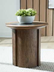 Best Furniture Outlet - Ashley Furniture - Dontayne End Table - Round End Table - T563-6