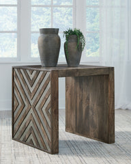 Best Furniture Outlet - Ashley Furniture - Dreggan End Table - Square End Table / Brown - T567-2